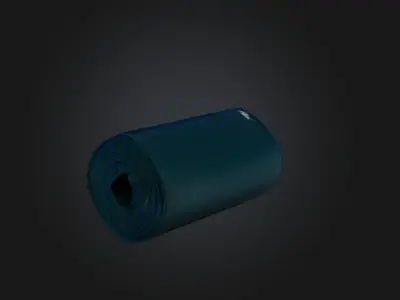 Exercise mat Low-poly 3D model