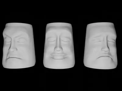 Face Vases  3D print model
