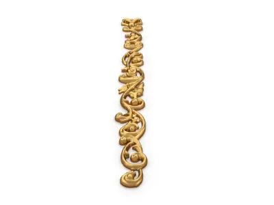 Classic carved decor ornament 350  3D model