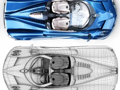car pagani 3D model