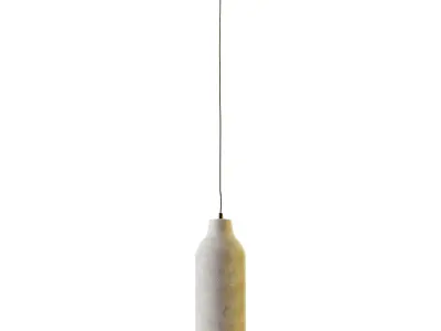 Wabi sabi Pendant Light Wine Bottle 3D model