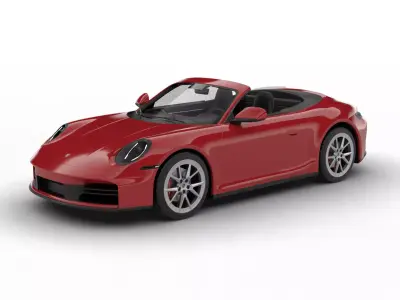 Porsche 911 Carrera 4S Cabrio 2025 3d model 3D model