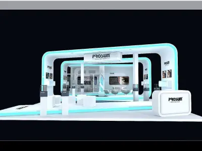 Booth - Area - 15X8-3DMAX2009-01 3D model