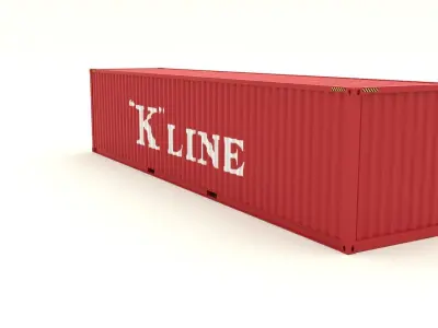 Shipping container K Line 3D model