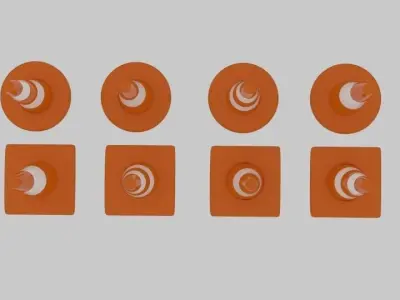 Traffic Cone Pack 3D model