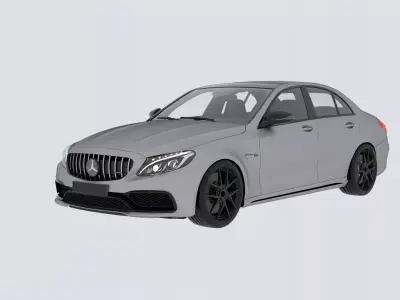 Mercedes C63 AMG 3D model