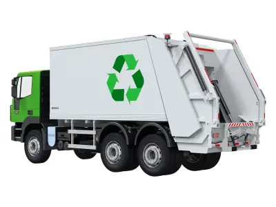 Garbage truck IVECO 682 3D model
