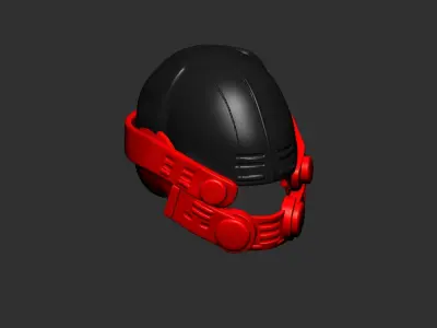 helmet high poly sculpt 3d printable  3D model 24