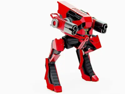 RAPTOR DROID D-150 Rigged for Unreal Engine - Unity - MIXAMO 3D model