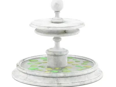 Large Fountain 3D Model 3D model