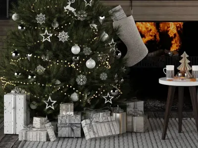 Christmas Set 3D model shop