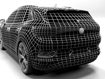 VW ID4 Low-poly 3D model