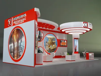 Booth Exhibition Stand a230c  3D model