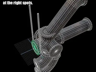 modular Pipeline - sci fi architecture  Low-poly 3D model
