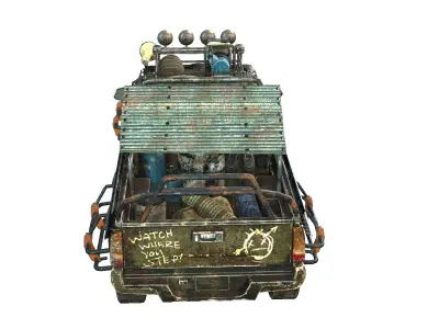 Doomsday PickUp Low-poly 3D model