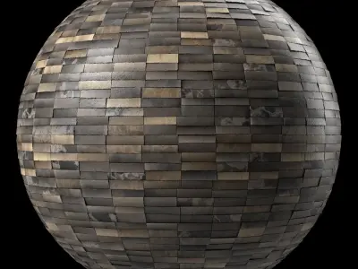Stone Wall Materials 103- MultiColor StoneWall - Pbr Seamless Texture