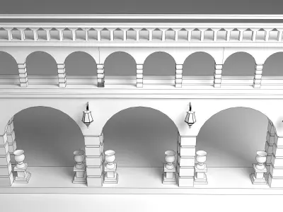 English Wall 3D model