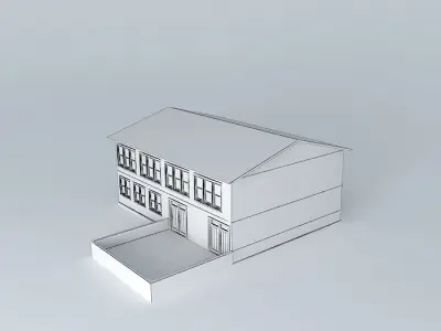 A Typical Low-Poly Family House/Condominium Free 3D model