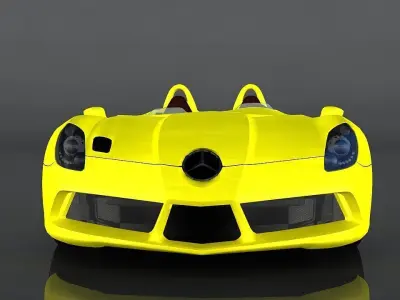 Mercedes Benz SLR Stirling  Low-poly 3D model