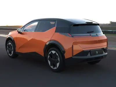 2025 ZeekrX with interior  Low-poly 3D model