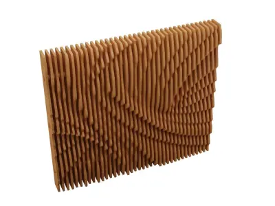Parametric Wooden Wall Decor - 02 -CNC files for cutting 3D model