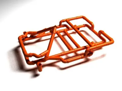 3D Go-Kart Model Made By Pipe and Electric motor 3D model