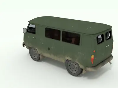 UAZ-452 Bukhanka 3D model