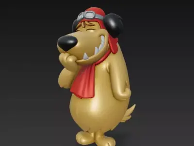 Wacky Races - Muttley 3D print model