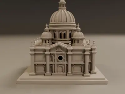 baroque architecture 3D print model