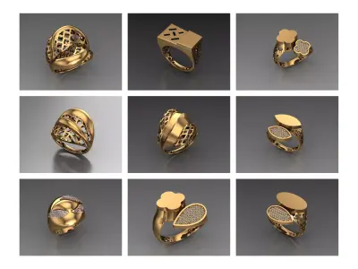 Turkey Ring 3DM Jewelry CAD Files for Designers  Manufacturers 3D print model