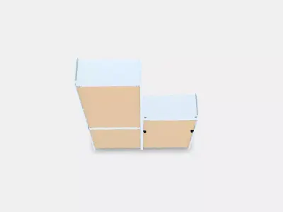 HAUGA Storage combination Low-poly 3D model