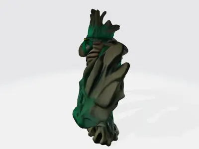 Jungle emperror cartoon 3d model Low-poly 3D model