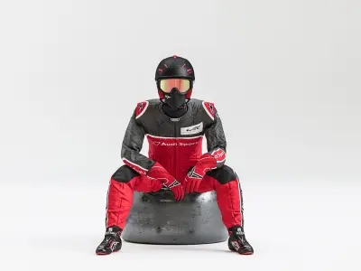 Mechanic Audi racing suit 3D model