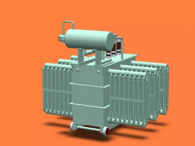 Distiribution Transformer High Voltage 3D print model