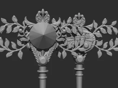 spring key 3D print model