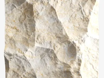 432-RockPanel piece of stone on wall 3D model