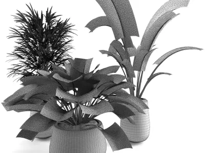 decoration flower01 Low-poly 3D model