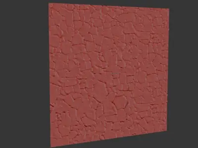Ultra realistic Decorative stone wall geometry 3D model
