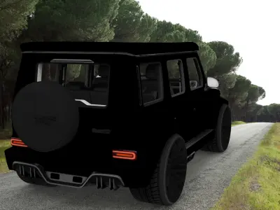  Brabus G-Class Custom Matte Black Edition 3D model