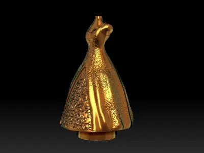 CANDLE MOLD BRIDE AND GROOM STATUE SHELF ART 3D print model