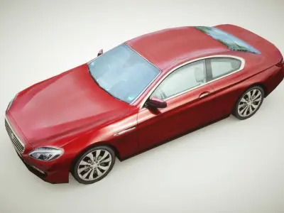 Generic Coupe v1 Low-poly 3D model