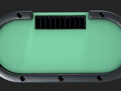 Poker Table Low-poly 3D model