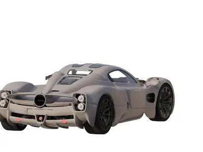 Pagani Utopia with interior  3D model