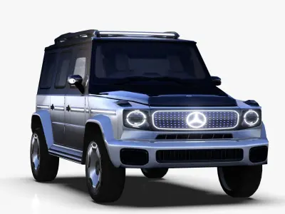 Mercedes EQG EV  Free low-poly 3D model