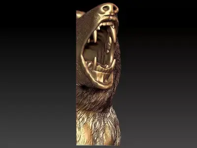 Roaring Bear 3D print model
