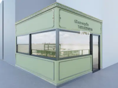 patisserie design Low-poly 3D model
