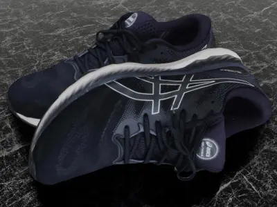 ASICS GEL NIMBUS-23 3D SHOES Low-poly 3D model
