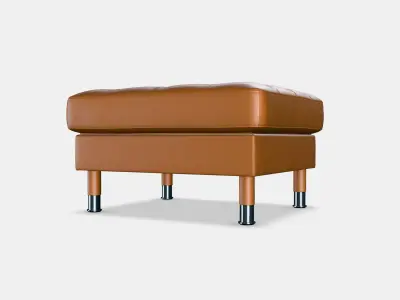 LANDSKRONA Footstool 6 Low-poly 3D model