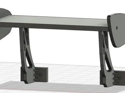 Rear Wing Shelf 3D print model