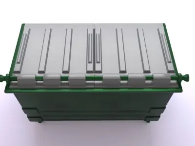 Dumpsters trash can Free 3D model